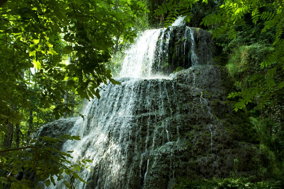 Mountains rock water cataract