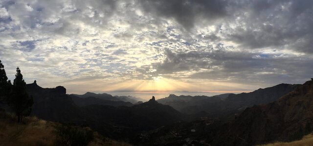 Nature landscape panorama photo