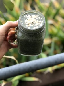 Glass smoothie shake photo