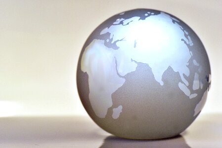 Background glass glass ball