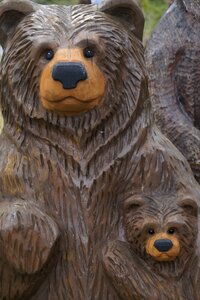 Brown bears carved isle of skye