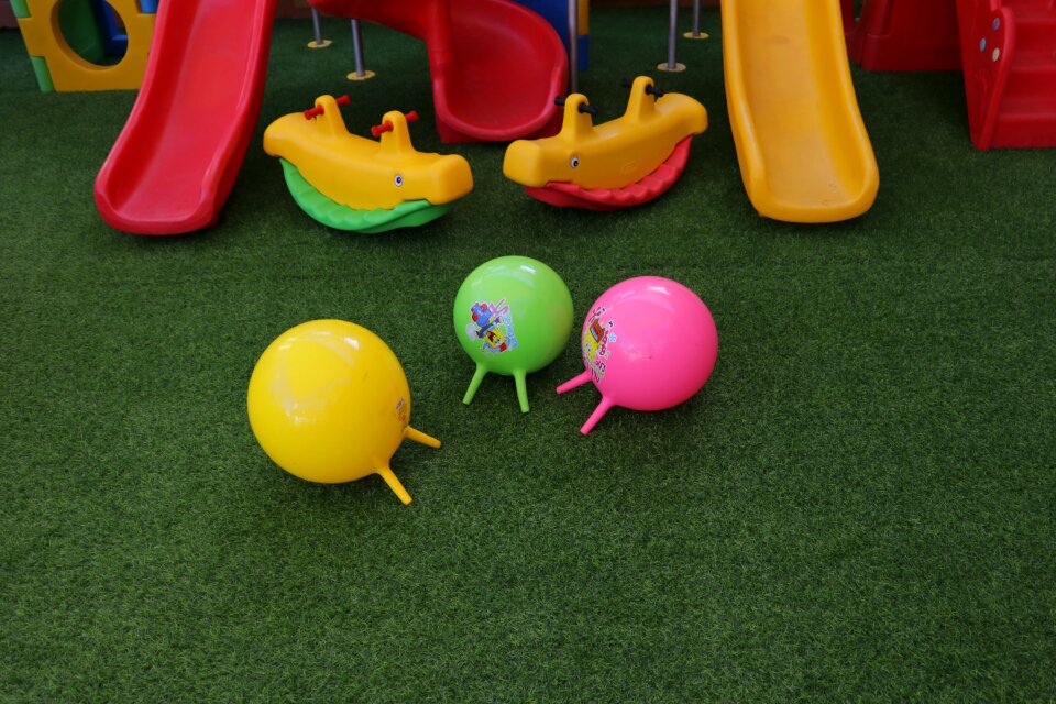 Balloons colorful kids playgroung