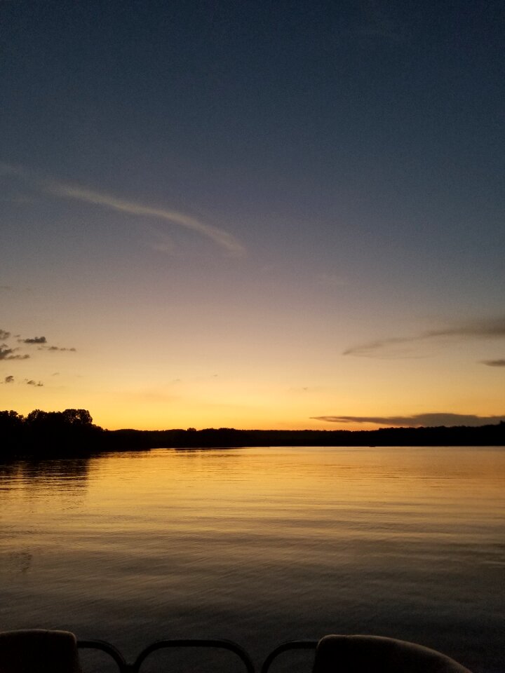 Sunset boat