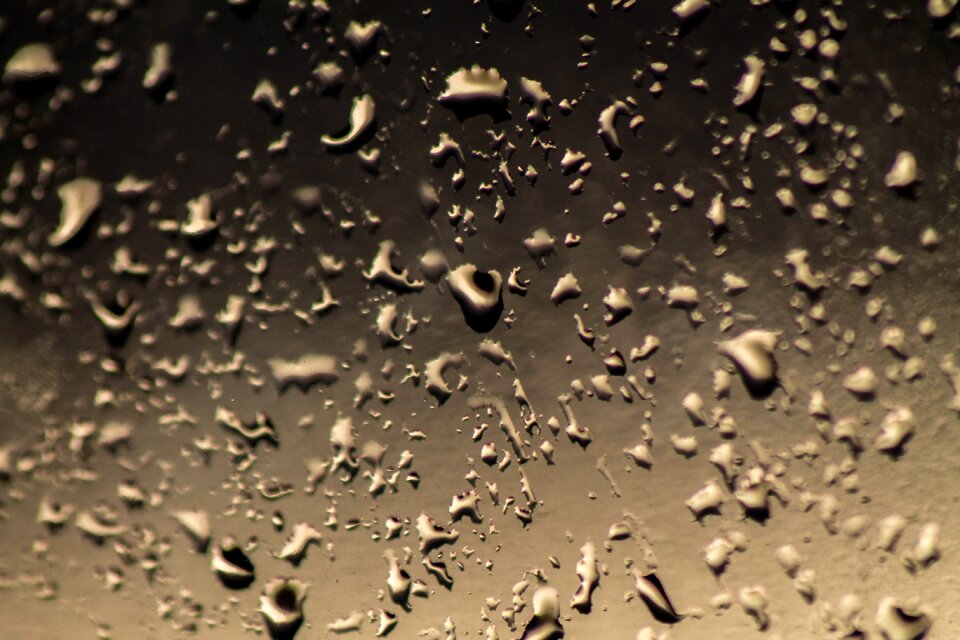 Rainy glass raindrops
