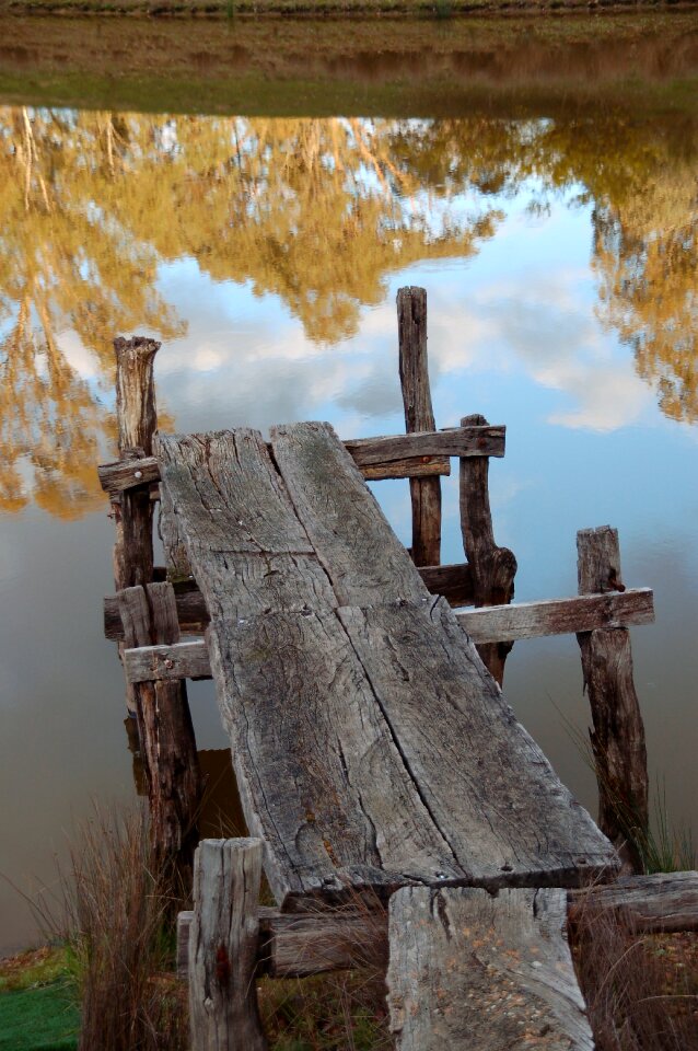 Lake reflection water