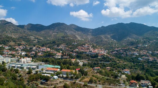 Mountain village panorama photo