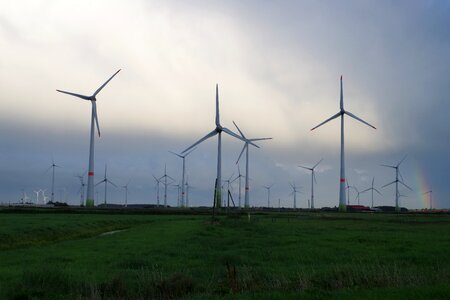 Coastal region germany wind power plants photo
