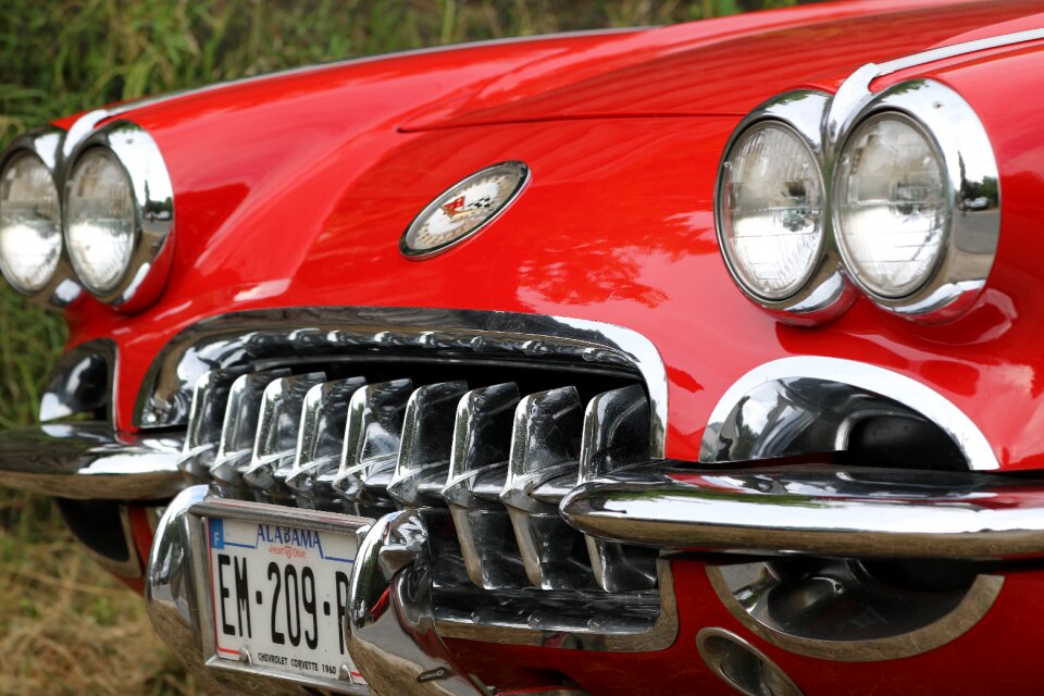 Corvette car red photo