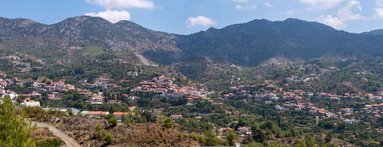 Mountain village panorama photo