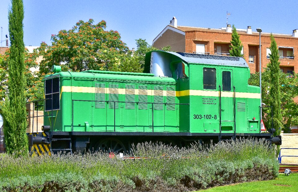 Monument railway locomotive