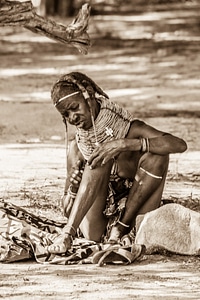 Woman poverty black photo