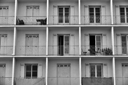 Balcony symmetrically symmetry photo