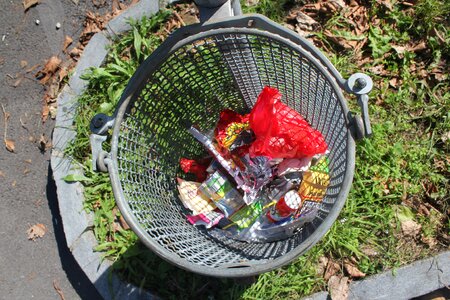 Garbage dustbin street trash photo