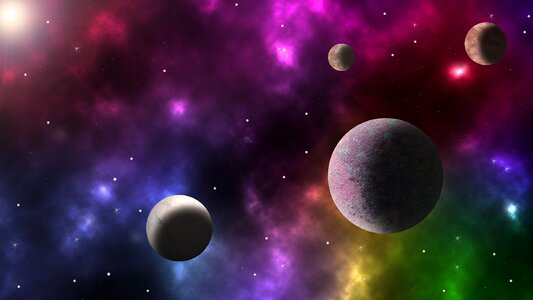 Universe astronomy composing