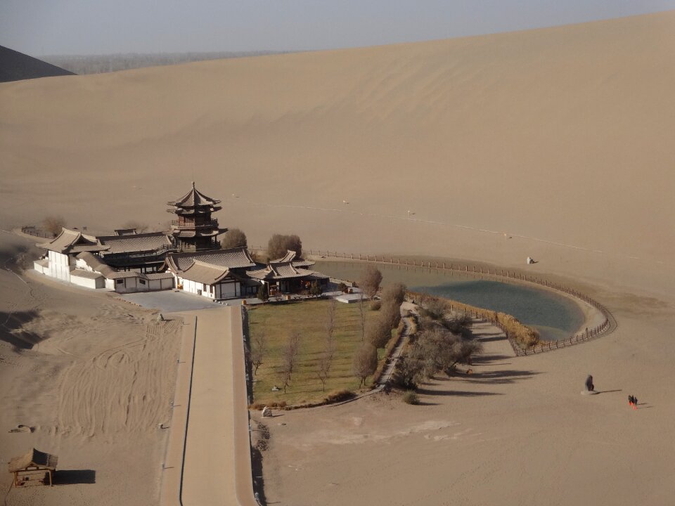 Desert dunhuang crescent lake