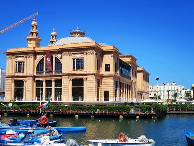 Theater building fishing port