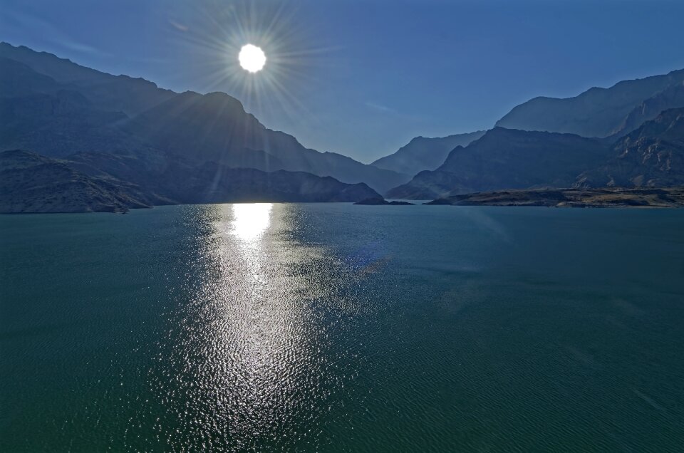 Landscape lake water