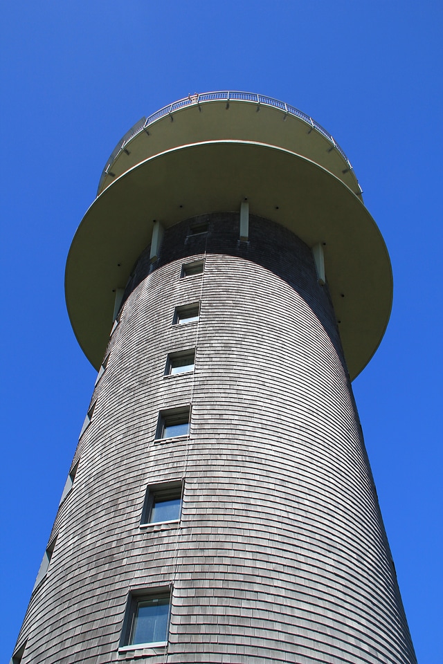 Sky blue box hill tower