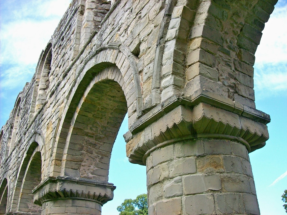 Castle columns remains