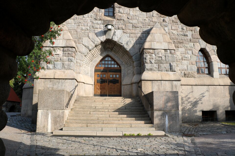 Art nouveau closed church photo