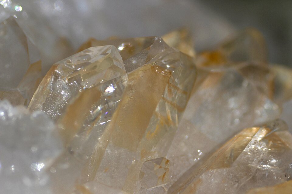 Mineral transparent healing stone
