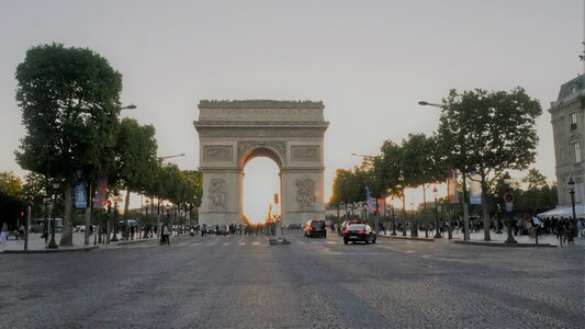 Paris arch of triumph france