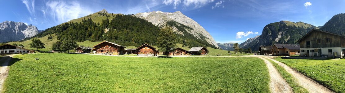 Sky mountain landscape photo