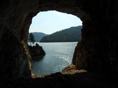 Rocks siberia cave photo