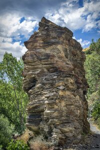 Landscape clouds stone