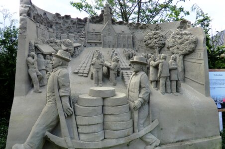 Sand art sculpture photo