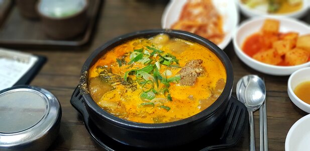 Pot food pork soup