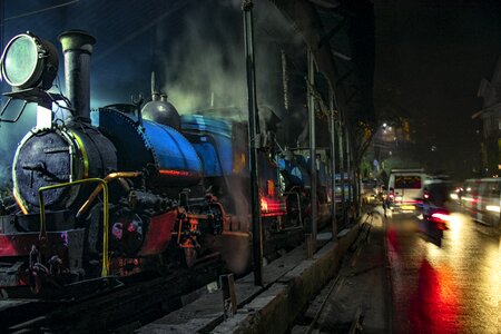 Old train steam train darjeeling railway photo