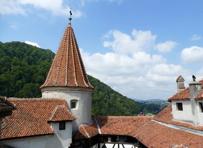 Carpathian mountains tourism castle photo