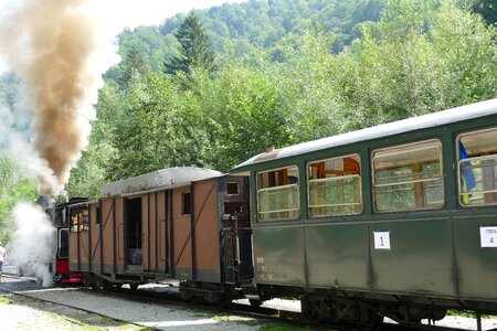 Carpathian mountains railway loco photo