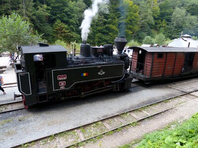 Carpathian mountains railway loco photo