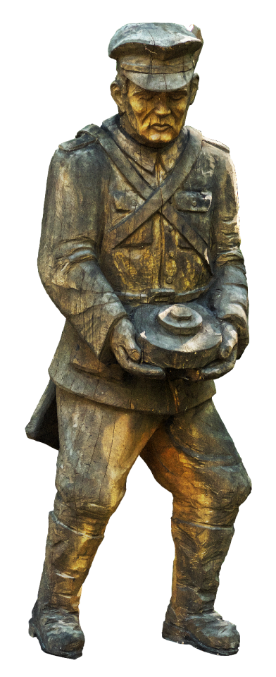 Holzfigur sculpture figure
