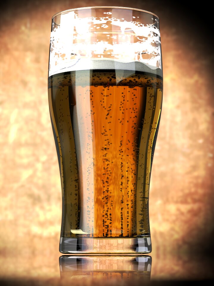 Glass drink refreshment