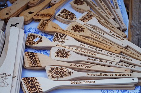 Tradition folklore the wooden spoons