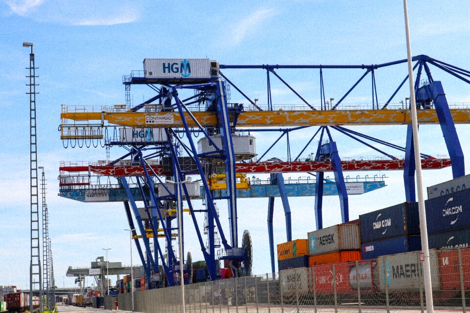 Industry cranes cargo