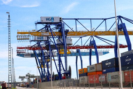 Industry cranes cargo photo