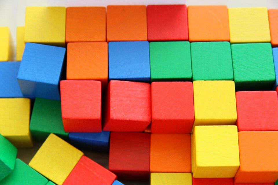 Building blocks block colorful