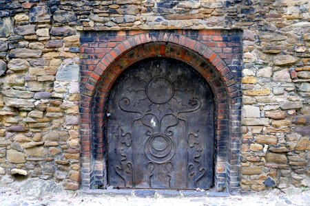Old portal wood