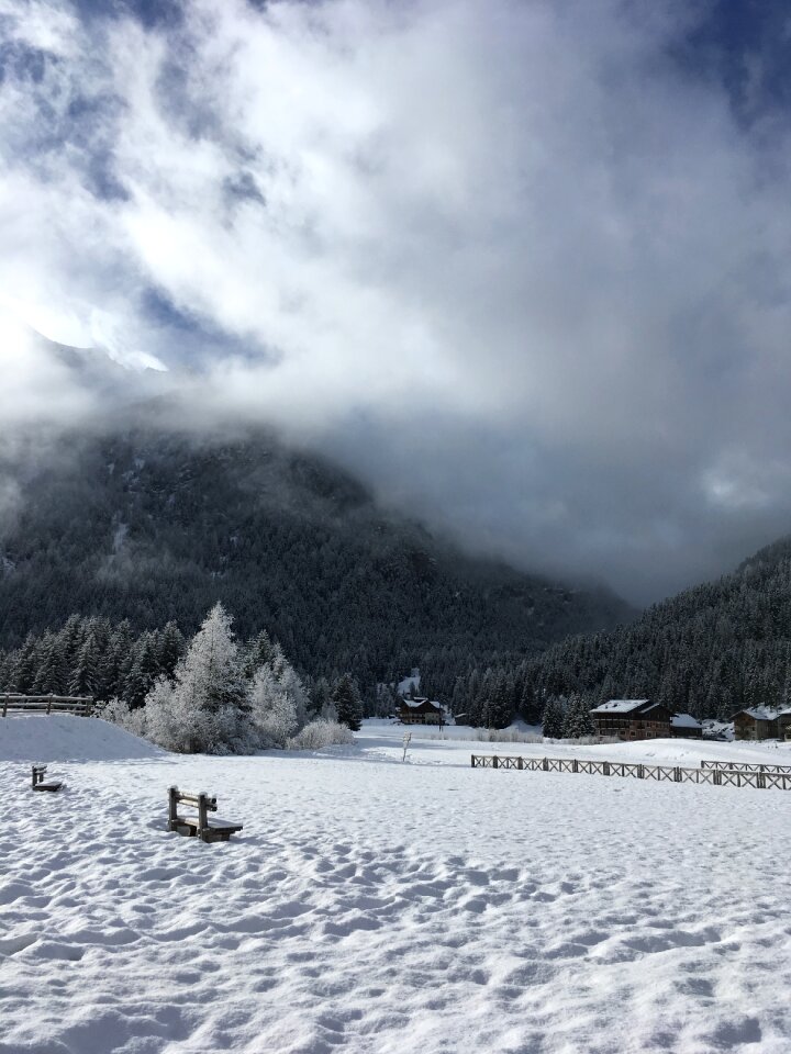 Snow mountain ice
