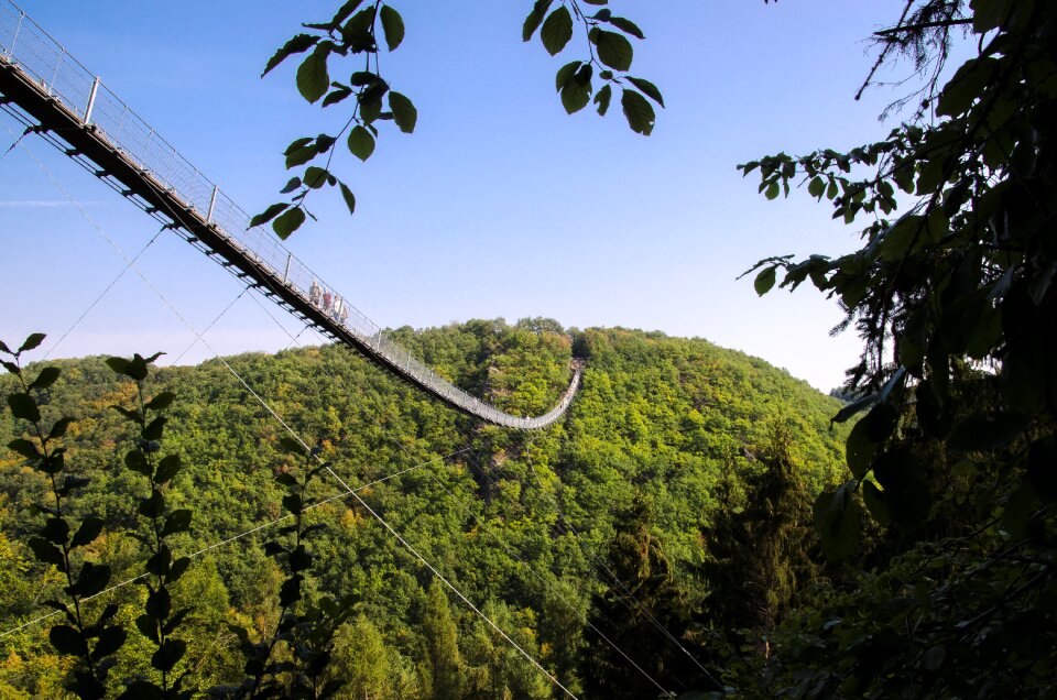 Germany geierley suspension bridge hunsrück