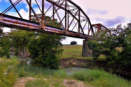 Rail road crossing rural photo