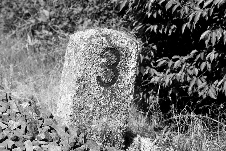 Track bed three black and white photography
