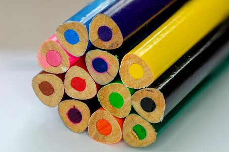 Colorful farbstifte blue