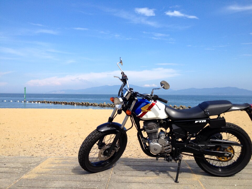 Driving a motorcycle drive touring