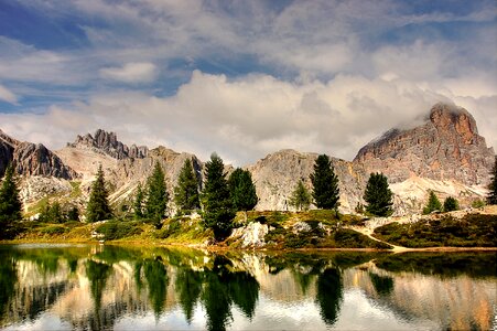 Mountains alpine landscape photo