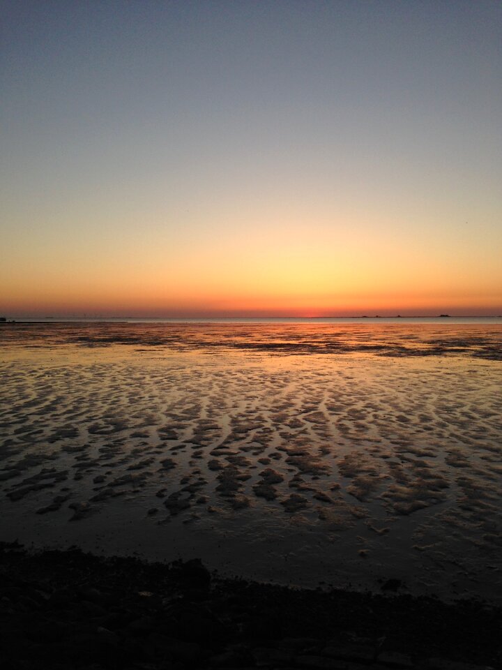 North beach nordfriesland evening sky